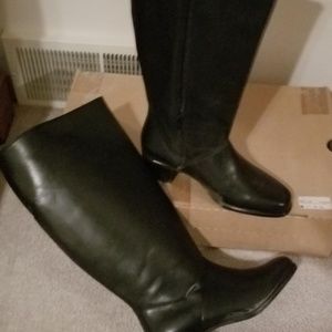Leather boots